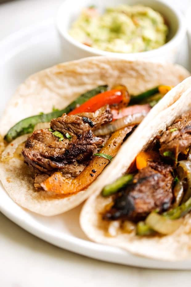 Homemade Steak Fajitas: Tender Meat & Smoky Poblano Peppers